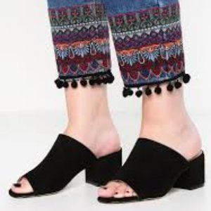 Madden Girl Lorna Block Heel Slide Mules